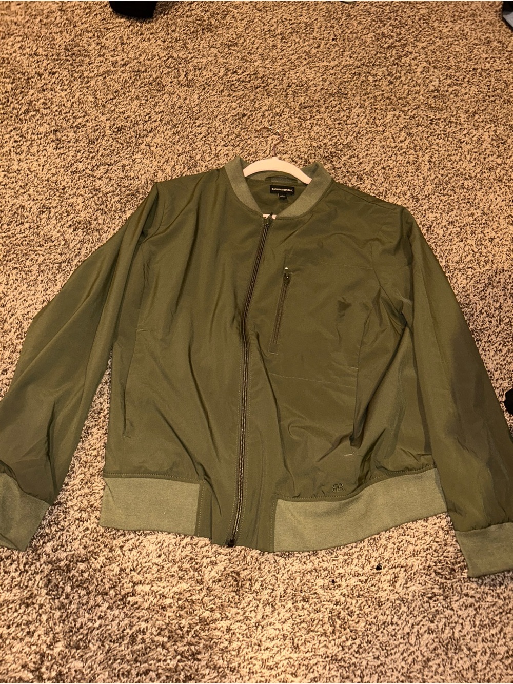 Banana Republic Olive Green Women's Bomber Jacket